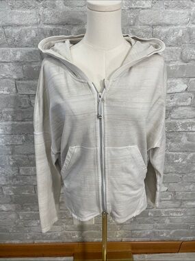Lululemon Hold Your Om Hoodie in the Righteous Stripe White/white